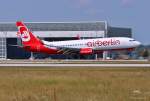 D-ABMK / Air Berlin / B737-86J(W) bei der Landung in MUC aus Heraklion (HER) 17.07.2013