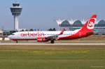 D-ABKS / Air Berlin / B737-86J(W) in MUC bei der Landung aus Antalya (AYT) 17.08.2013