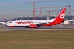 D-ABAG / Air Berlin / B737-86J(W) beim Start in MUC nach Palma de Mallorca (PMI) 16.12.2013