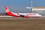 D-ABAF / Air Berlin / B737-86J(W) beim Start in MUC nach Las Palmas (LPA) 28.12.2013