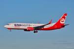 D-ABME / Air Berlin / B737-86J(W) im Landeanflug in MUC aus Düsseldorf (DUS) 07.01.2014