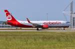 D-ABMR / Air Berlin / B737-86J(W) bei der Landung in MUC aus Catania (CTA) 07.06.2014