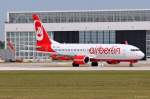 D-ABMU / Air Berlin / B737-86J(W) beim Start in MUC nach Palma de Mallorca (PMI) 04.07.2014