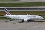 Air France, F-HZUI, Airbus A220-371, msn: 55159,  Arcachon , 16.Juni 2024, ZRH Zürich, Switzerland.