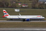 British Airways, G-NEOU, Airbus A321-251NX, msn: 8804, 24.Januar 2025, ZRH Zürich, Switzerland.