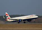 British Airways, Airbus A 321.251NX, G-NEOX, BER, 09.02.2025