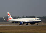 BBritish Airways, Airbus A 321-251NX, G-NEOV, BER, 09.02.2025