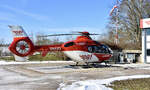 D-HDRT / DRF Luftrettung / H135 / 14.02.2021 / Krankenhaus Leonberg