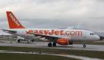 EASY JET Airbus A 319-111 G-EZIV Flughafen Salzburg 15.01.2011