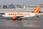 Easy Jet Airbus A 319-111 G-EZEK Flughafen Salzburg 03.01.2009