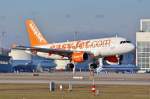 G-EZDO / EasyJet / A319-111 bei der Landung in MUC aus Edinburgh (EDI) 30.12.2013