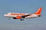 G-EZBG / EasyJet / A319-111 in MUC im Landeanflug aus Edinburgh (EDI) 07.01.2014