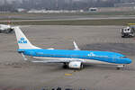 KLM Royal Dutch Airlines, PH-BCE, Boeing B737-8K2, msn: 42151/4852,  Bluethroat / Blauwborst , 09.März 2024, GVA Genève, Switzerland.