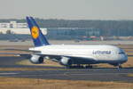 Lufthansa, Airbus A380-841 'Düsseldorf', D-AIMK. Frankfurt/Main (EDDF) am 05.10.2018.  