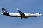 Lufthansa Airbus A321-271NX D-AIEP bei der Landung in Frankfurt 19.2.2025