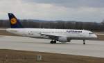 Lufthansa Airbus A 320-2011 Gera D-AIQE am Flughafen Mnchen 21.03.2010