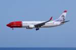 LN-NIE  Asta Nielsen  / Norwegian Air Shuttle / B737-8JP(W) im Landeanflug in Arrecife (ACE) 17.03.2014