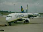 Pushback Boeing 737-800 der Ryanair.