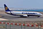 EI-ENN / Ryanair / B737-8AS(W)rollt in Arrecife (ACE) zum Start. 19.03.2014