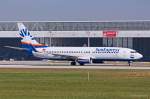 TC-SNR / SunExpress / B737-8HC(W) beim Start in MUC nach Antalya (AYT) 16.08.2013