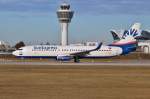 TC-SNU / SunExpress / B737-8HC(W) beim Start in MUC nach Antalya (AYT) 08.01.2014