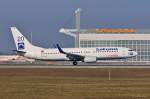 TC-SNF / SunExpress / B737-8HC(W) bei der Landung in MUC aus Izmir (ADB) 01.02.2014