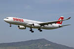 SWISS International Air Lines, HB-JHE, Airbus A330-343X, msn: 1084,  Fribourg , 30.April 2024, ZRH Zürich, Switzerland.