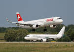 Swiss, Airbus A 321-212, HB-ION, Amelia, Airbus A 320-214, F-HDRF, BER, 26.06.2024