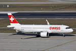 SWISS International Air Lines, HB-JDG, Airbus A320-271N, msn: 11911,  Sils im Engadin / Segl , 21.Februar 2025, ZRH Zürich, Switzerland.