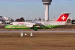 HB-IYS / Swiss / Avro RJ100 beim Start in MUC nach Zürich (ZRH) 08.01.2014