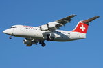 Swiss Avro RJ100 HB-IXT, cn(MSN): E3259,
Zürich-Kloten Airport, 24.08.2016.