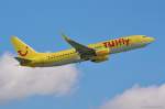 TUIfly, D-ATUG, B737-8K5(W) in MUC im Steigflug nach Heraklion (HER) 01.07.2013