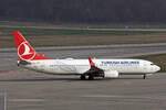 Turkish Airlines, TC-JHV, Boeing B737-8F2, msn: 40992/4778,  Keban , 09.März 2024, GVA Genève, Switzerland.