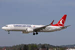 THY Turkish Airlines, TC-LCB, Boeing B737-8MAX, msn: 60033/7128,  Isparta , 30.April 2024, ZRH Zürich, Switzerland.