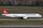 Turkish Airlines, TC-JRT, Airbus A321-231, msn: 4779,  Alaçatı , 24.Januar 2025, ZRH Zürich, Switzerland.