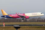 Wizz Air Airbus A321-271NX HA-LGI bei der Landung in Dortmund 9.2.2025