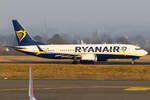 Ryanair Boeing 737-8-200MAX EI-IJJ rollt zum Gate in Dortmund 9.2.2025