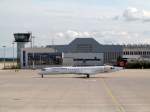 Bombardier Canadair Regional Jet CRJ-900ER (D-ACMF) der Lufthansa auf dem Flughafen in Dresden. 15.08.2014