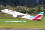 Eurowings Airbus A320-251N D-AENI beim Start in Düsseldorf 24.8.2024