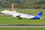 SAS Link ERJ-195LR SE-RSN beim Start in Düsseldorf 11.10.2024