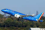 ITA Airways Airbus A220-171 EI-HLD beim Start in Düsseldorf 11.10.2024