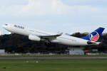 Air Anka Airbus A330-243 TC-NYP beim Start in Düsseldorf 11.10.2024