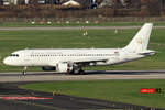 Royal Jordanian Airbus A320-214 JY-AZA nach der Landung in Düsseldorf 30.11.2024