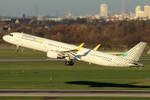 Vueling Airbus A321-211 EC-NLX beim Start in Düsseldorf 30.11.2024