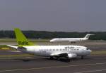 Air Baltic B735 YL-BBD Taxxing to RWY 23L @ DUS. 27.07.2012