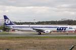 LOT Polish Airlines (LO-LOT), SP-LNA, Embraer, 195 LR (190-200 LR), 06.04.2017, FRA-EDDF, Frankfurt, Germany