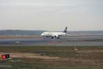 Lufthansa Embraer ERJ190-100LR (D AECF) beim Start vom Flughafen Frankfurt/ Main. 01.02.2014