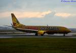 TUIfly Boeing 737-8K5 D-ATUD. Am 16.11.2014 in Frankfurt (a) Main Airport.