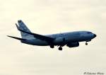 Tarom Boeing 737-78J YR-BGG. Am 16.03.2015 in Frankfurt (a) Main Flughafen.