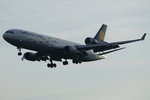 Lufthansa Cargo McDonnell Douglas MD-11F D-ALCH, cn(MSN): 48801,  Cargo Human Care ,
Frankfurt Rhein-Main International, 22.05.2016.